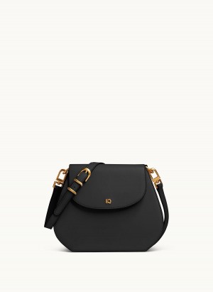 Donna Karan Bellerose Crossbody Bag Black | UAE_DK24244