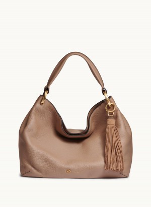 Donna Karan Glenwood Shoulder Bag Brown | UAE_DK89536