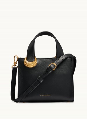 Donna Karan Hewlett Crossbody Bag Black / Gold | UAE_DK53737