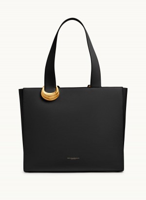 Donna Karan Hewlett Tote Bag Black / Gold | UAE_DK20788