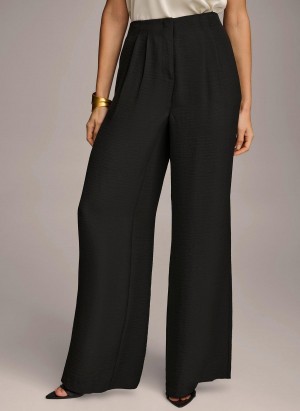 Donna Karan High Waisted Pants Black | UAE_DK85158