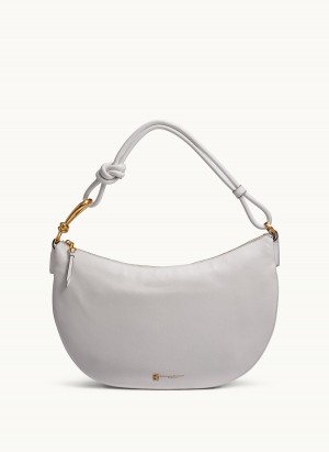 Donna Karan Roslyn Large Hobo Bag White | UAE_DK74084