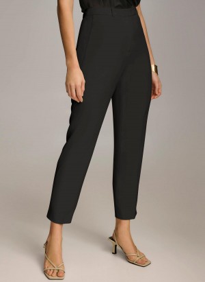 Donna Karan Slim Leg Pants Black | UAE_DK22291