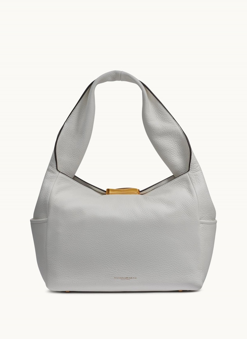 Donna Karan Amagansett Shoulder Bag White | UAE_DK33077