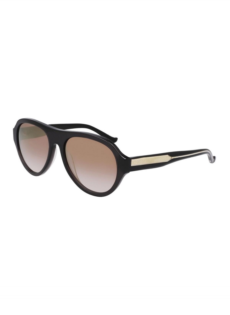 Donna Karan Aviator 56mm Modern Icons Eyewear Black | UAE_DK39490