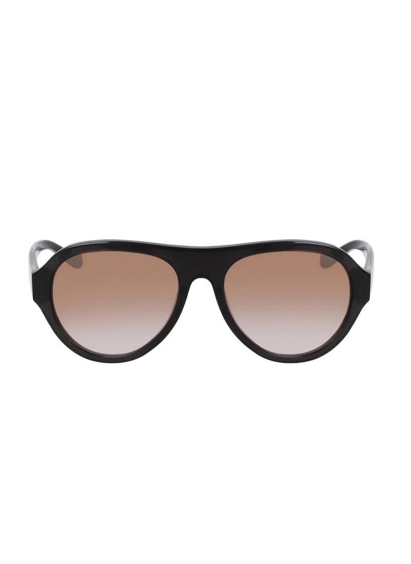 Donna Karan Aviator 56mm Modern Icons Eyewear Black | UAE_DK39490