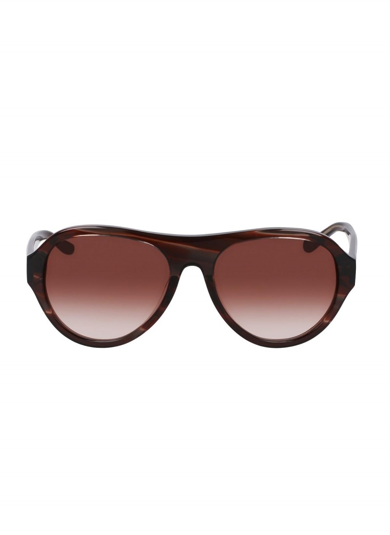 Donna Karan Aviator 56mm Modern Icons Eyewear Red | UAE_DK68534