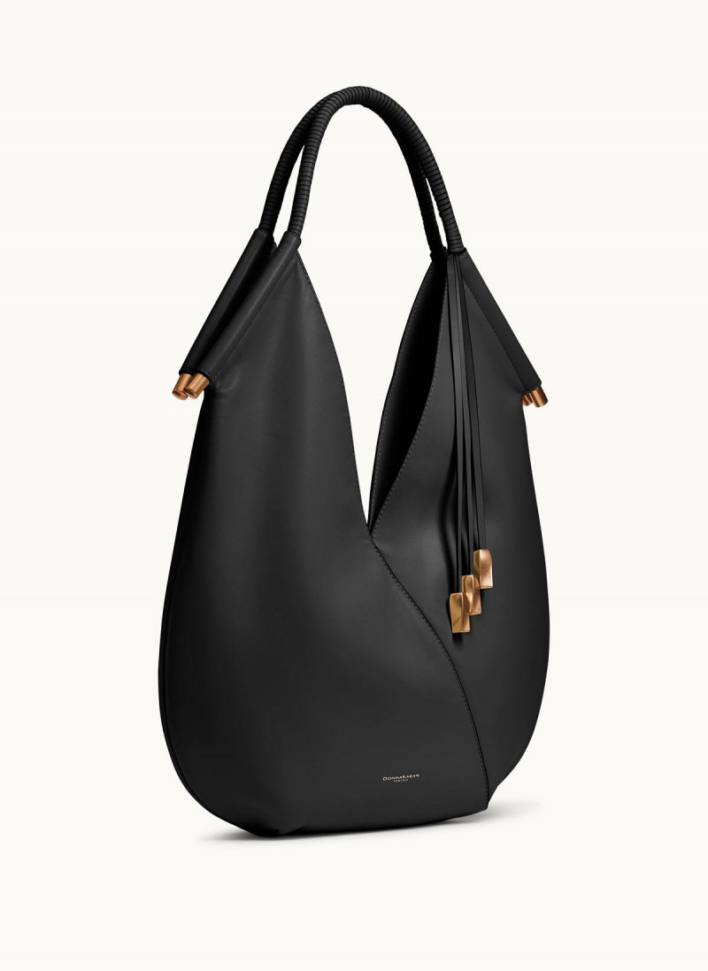 Donna Karan Baldwin Large Shoulder Bag Black | UAE_DK10109