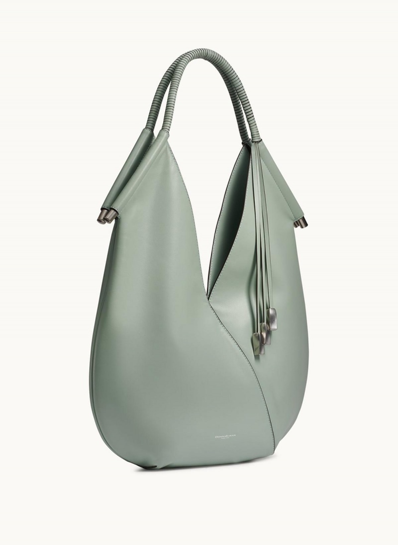 Donna Karan Baldwin Large Shoulder Bag Green | UAE_DK32656