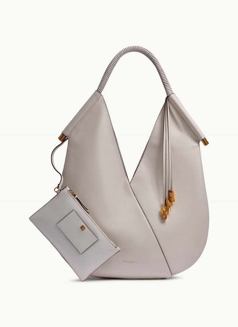 Donna Karan Baldwin Large Shoulder Bag White | UAE_DK49712