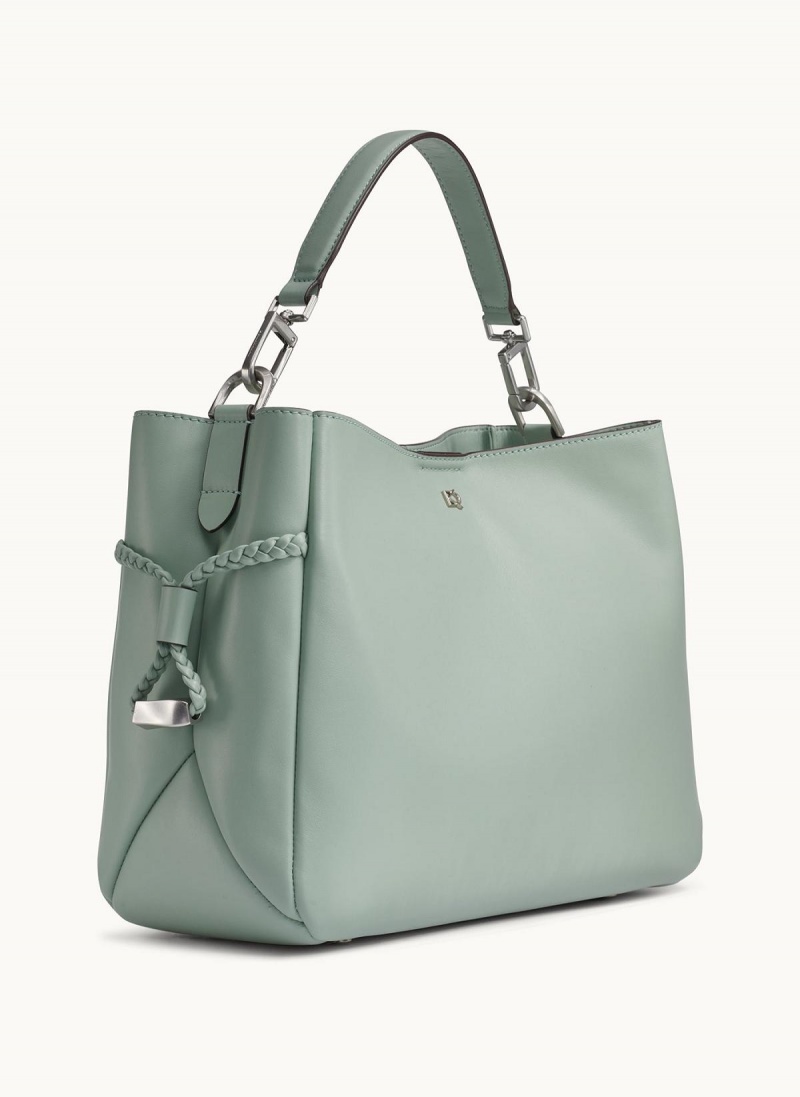 Donna Karan Bellerose Satchel Light Green | UAE_DK17518