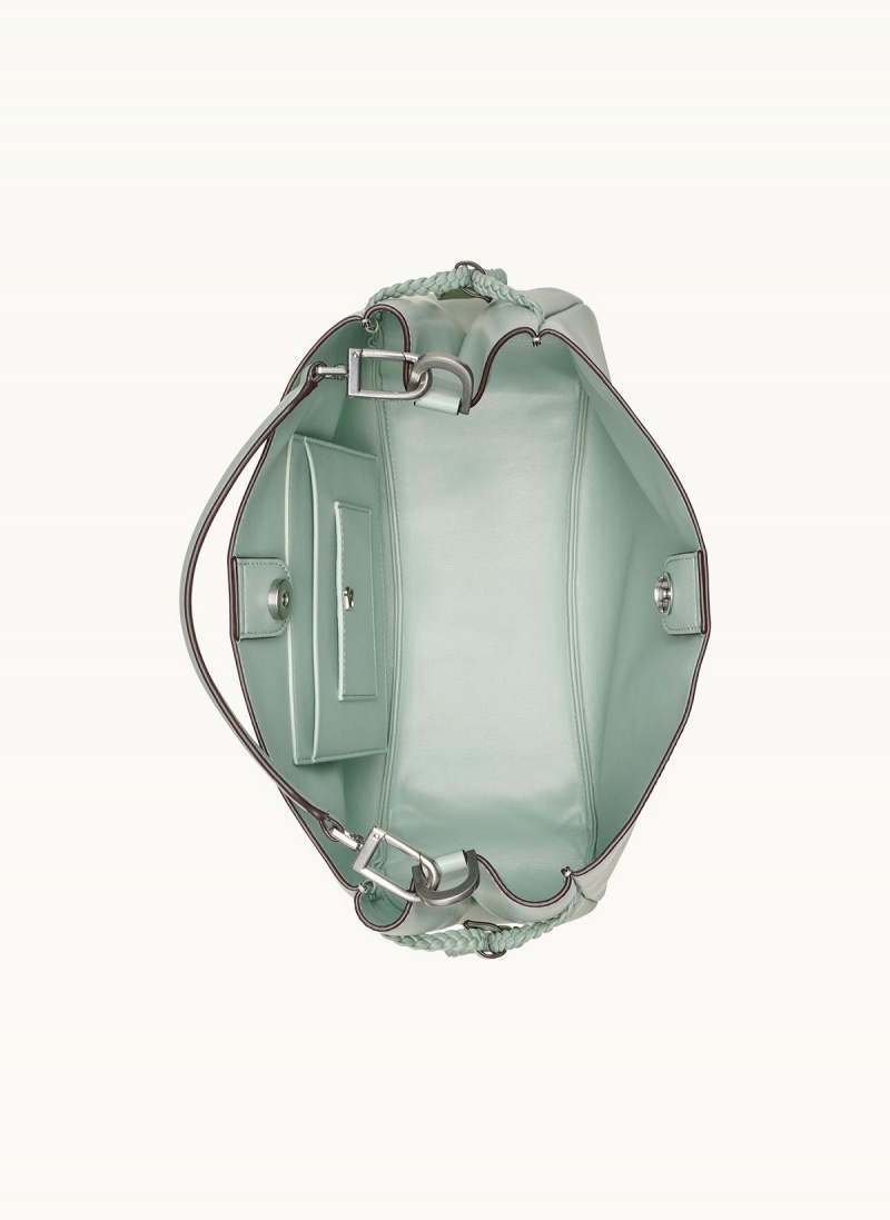 Donna Karan Bellerose Satchel Light Green | UAE_DK17518