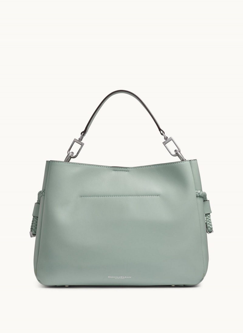 Donna Karan Bellerose Satchel Light Green | UAE_DK17518