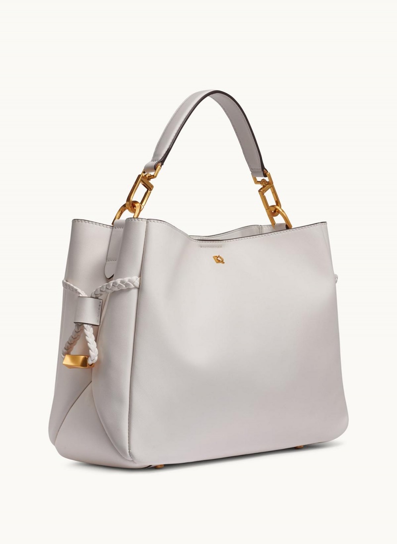 Donna Karan Bellerose Satchel White | UAE_DK46716