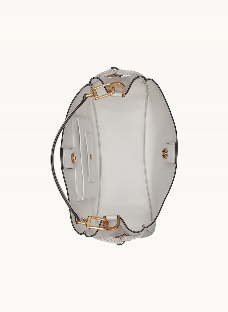 Donna Karan Bellerose Satchel White | UAE_DK46716