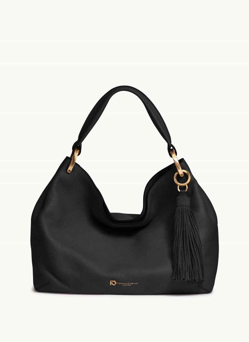 Donna Karan Glenwood Shoulder Bag Black | UAE_DK44016