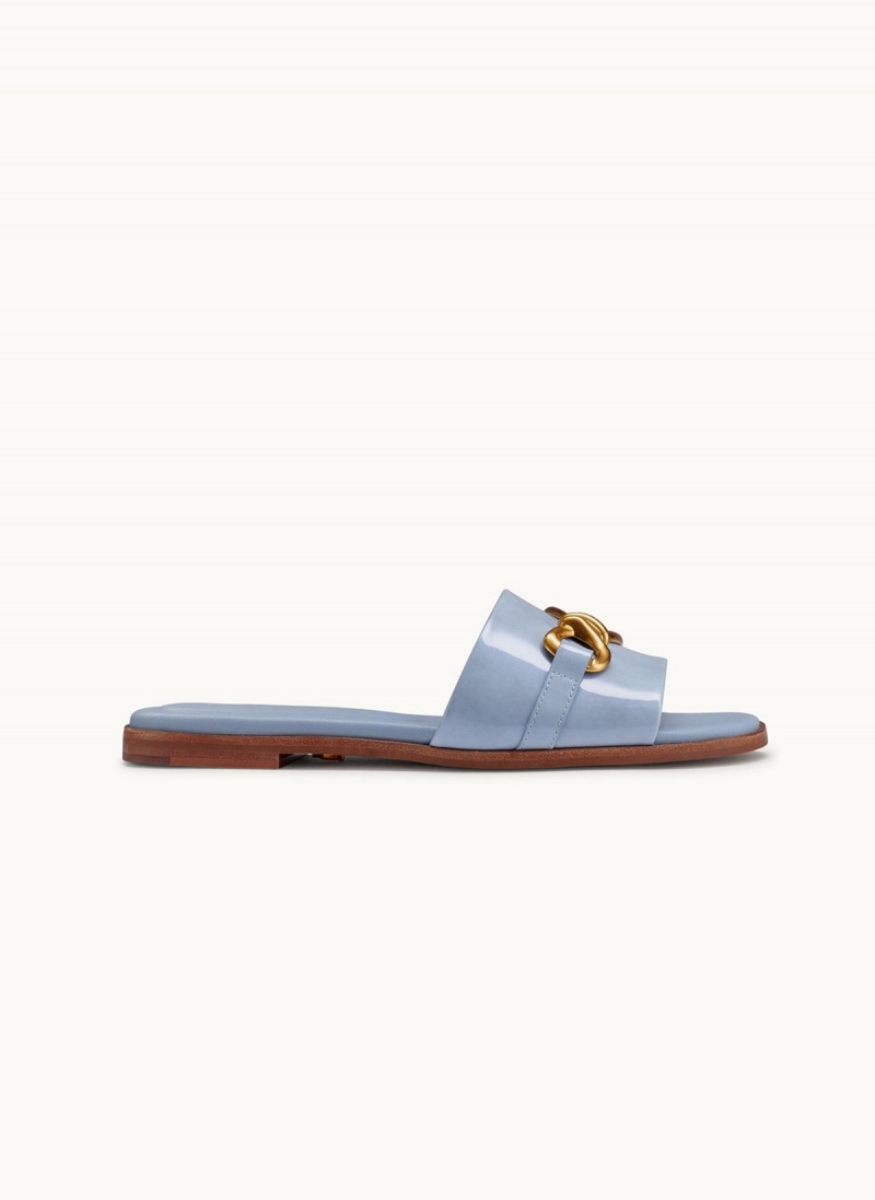 Donna Karan Haylen Flat Sandals Blue | UAE_DK25180