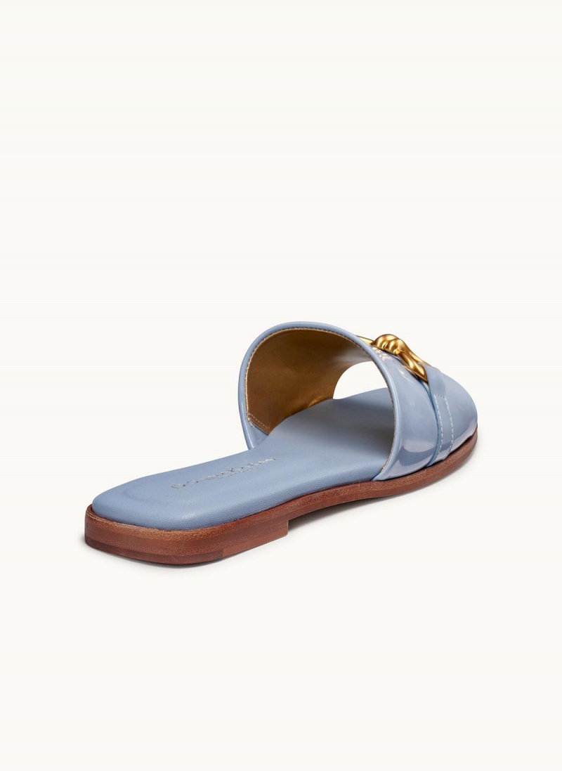 Donna Karan Haylen Flat Sandals Blue | UAE_DK25180