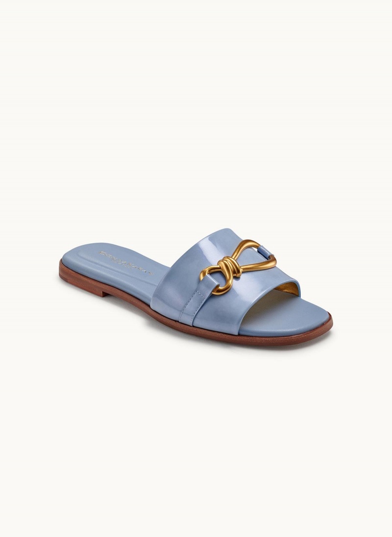 Donna Karan Haylen Flat Sandals Blue | UAE_DK25180