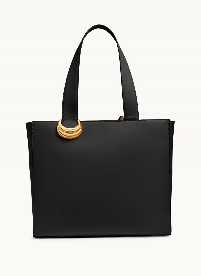 Donna Karan Hewlett Tote Bag Black / Gold | UAE_DK20788