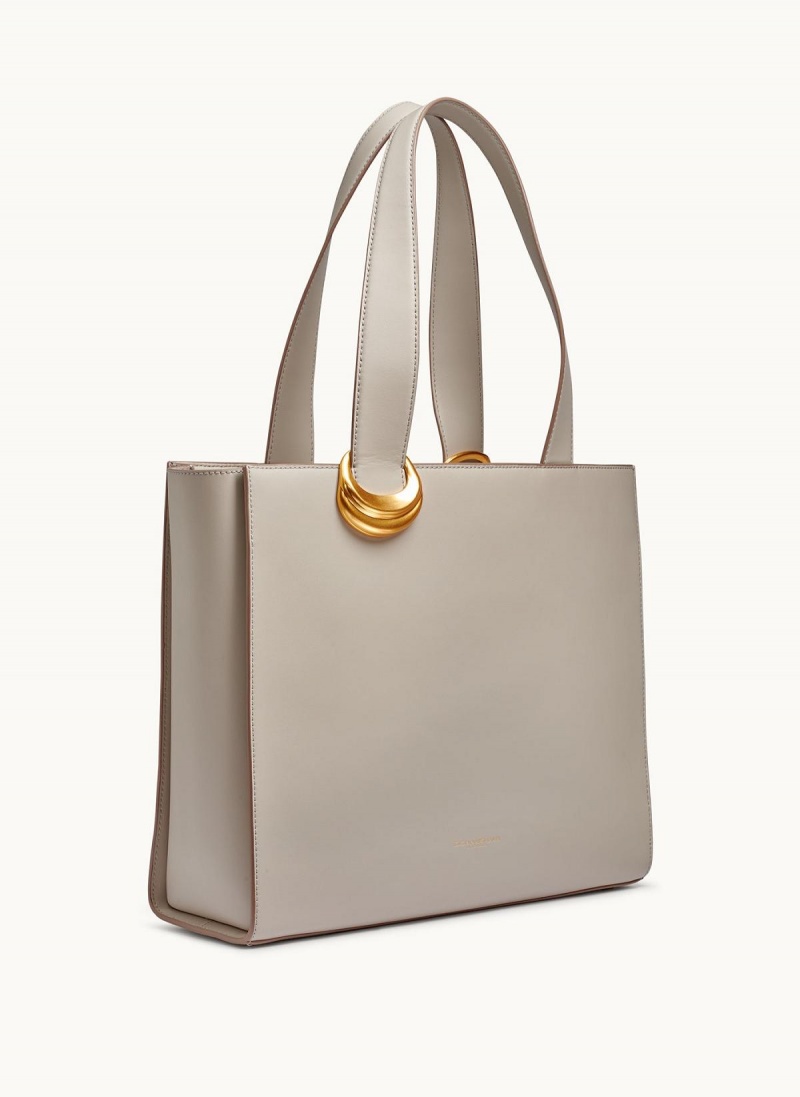 Donna Karan Hewlett Tote Bag Cream | UAE_DK56474