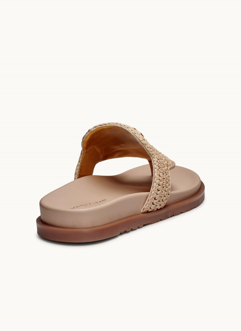 Donna Karan Hira Flat Sandals Beige / Beige | UAE_DK48580