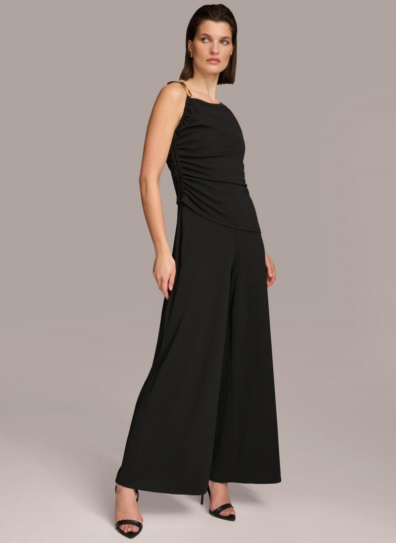 Donna Karan Jumpsuit With Hardware Jumpsuit Black | UAE_DK60816