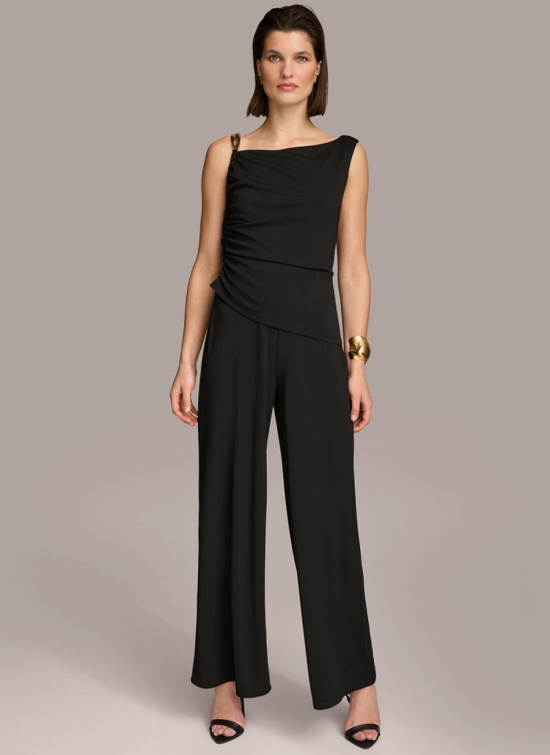 Donna Karan Jumpsuit With Hardware Jumpsuit Black | UAE_DK60816