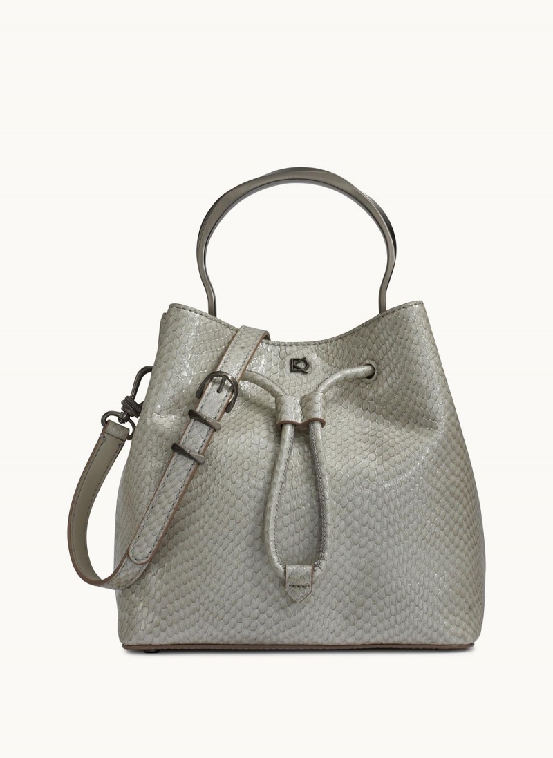 Donna Karan Lawrence Bucket Satchel Cream | UAE_DK80737