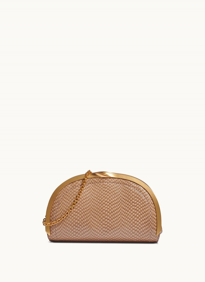 Donna Karan Lawrence Clutch Satchel Gold | UAE_DK69757