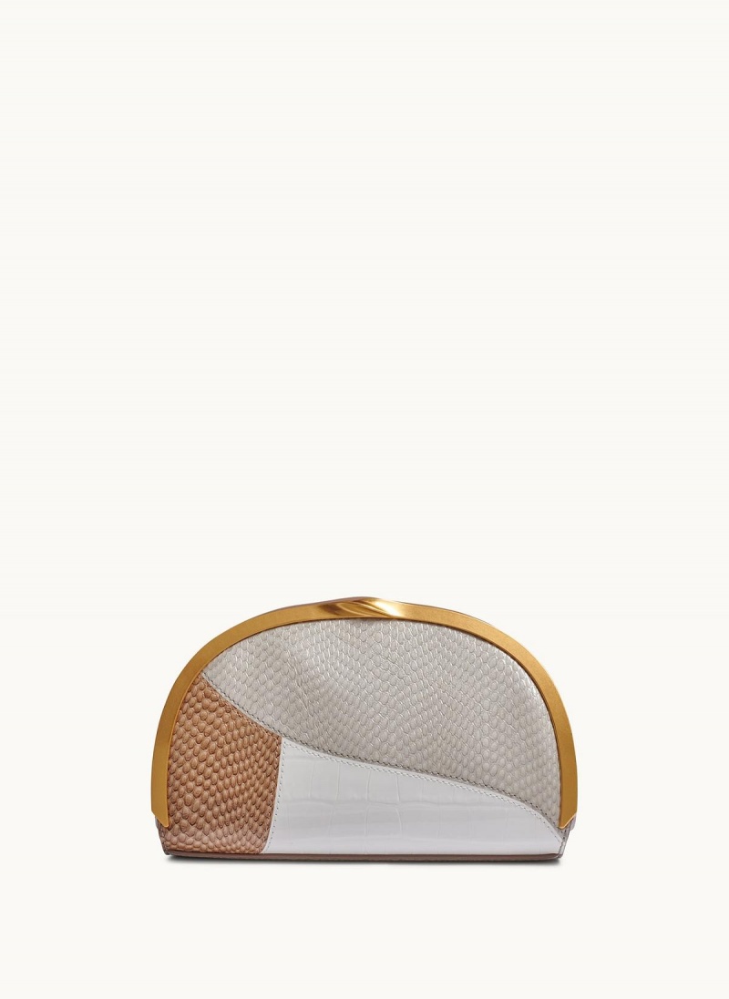 Donna Karan Lawrence Clutch Satchel White | UAE_DK11250