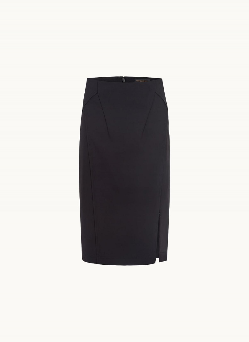 Donna Karan Midi Pencil Skirt Black | UAE_DK72145