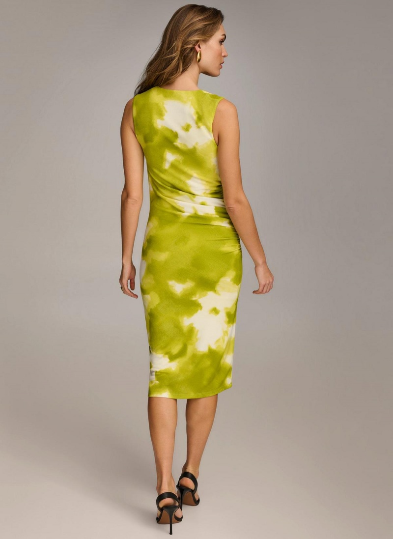 Donna Karan Print cowl Neck Dress Multicolor | UAE_DK86127