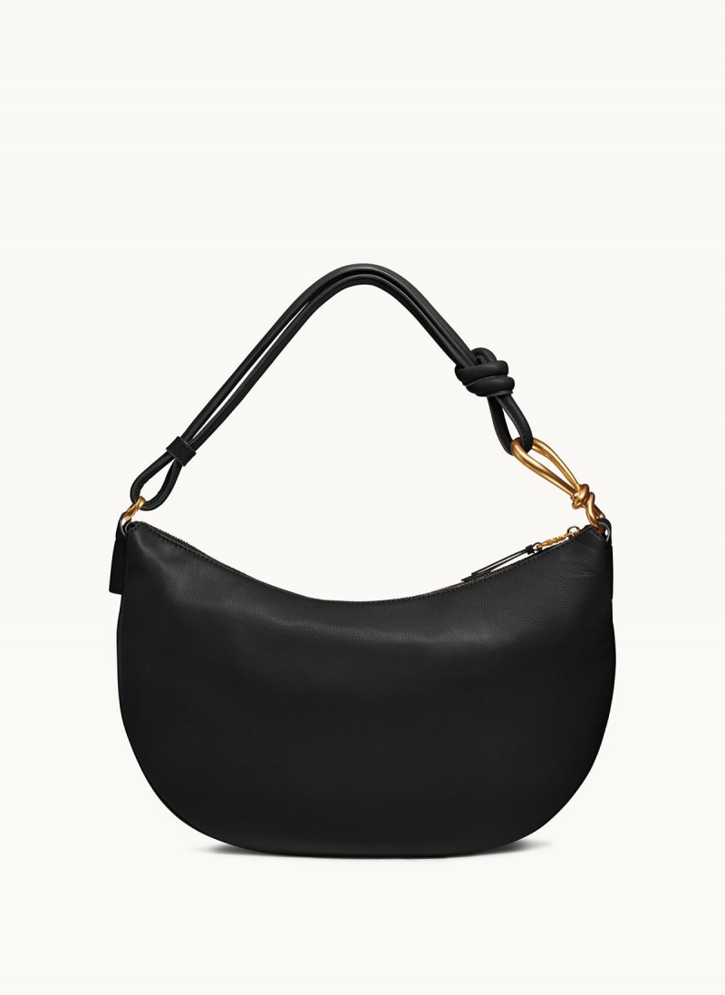 Donna Karan Roslyn Large Hobo Bag Black / Gold | UAE_DK45416