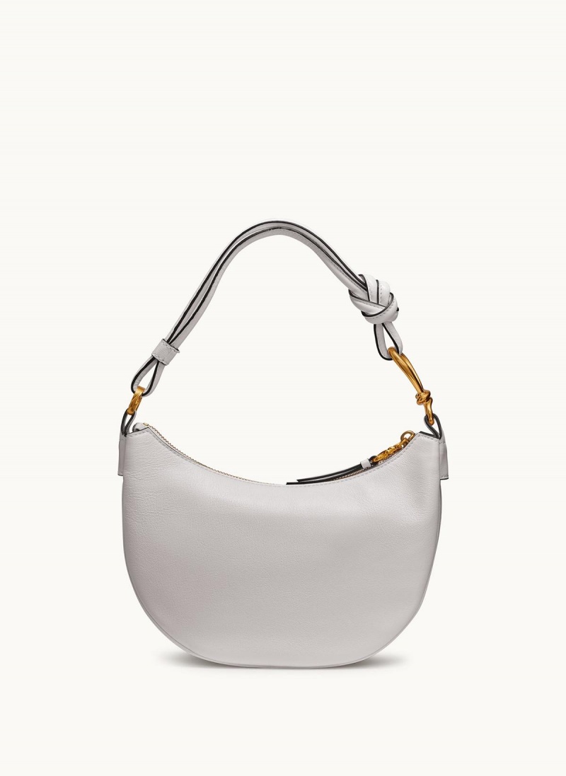 Donna Karan Roslyn Small Hobo Bag White | UAE_DK15360