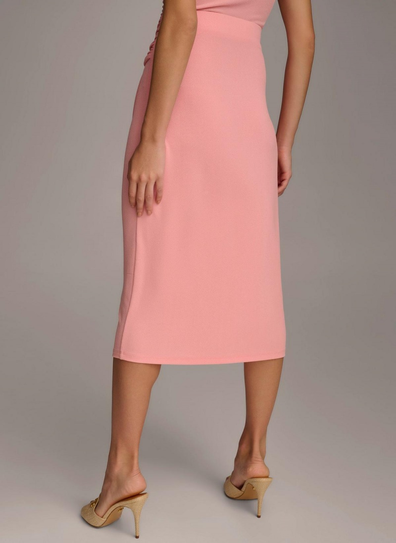 Donna Karan Ruched Skirt Pink | UAE_DK96072