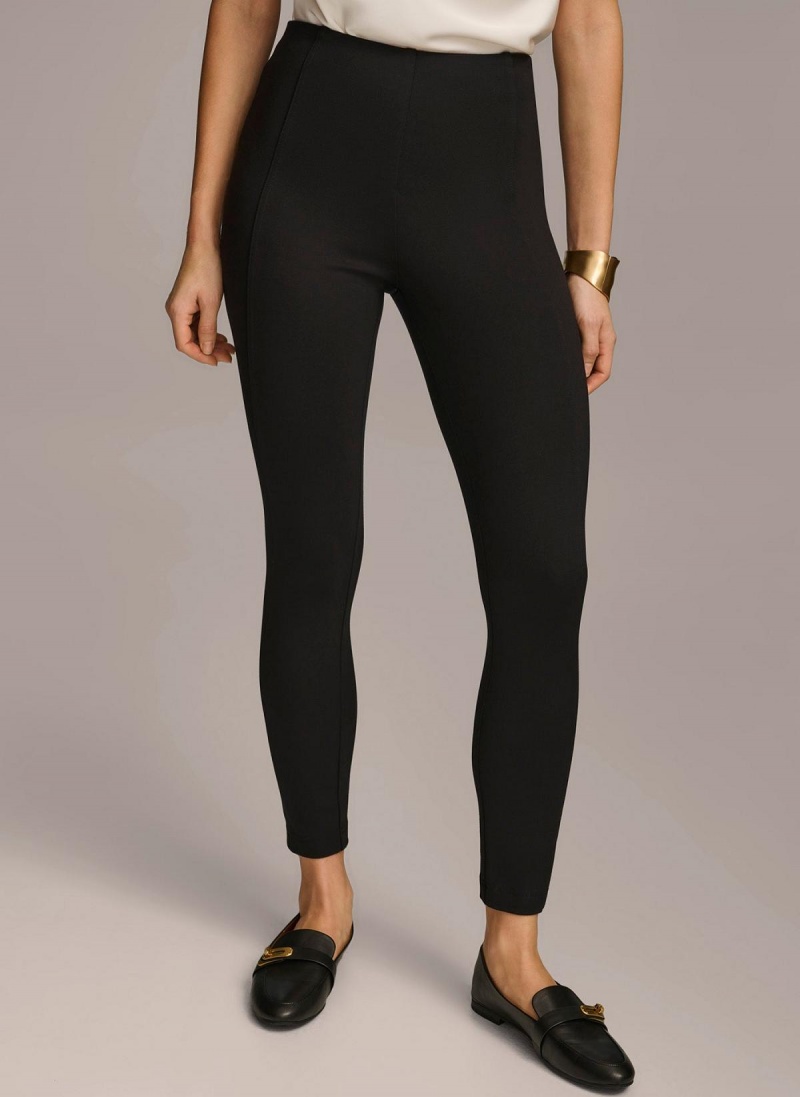 Donna Karan Skinny Leg Pants Black | UAE_DK78138