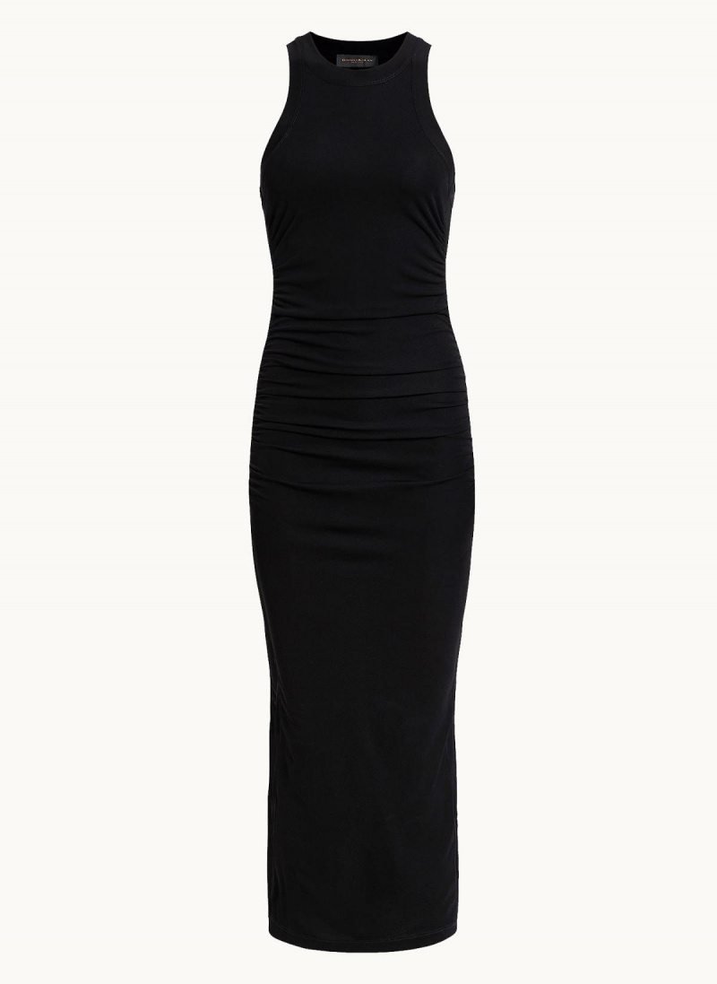 Donna Karan Sleeveless Ruched Dress Black | UAE_DK21424