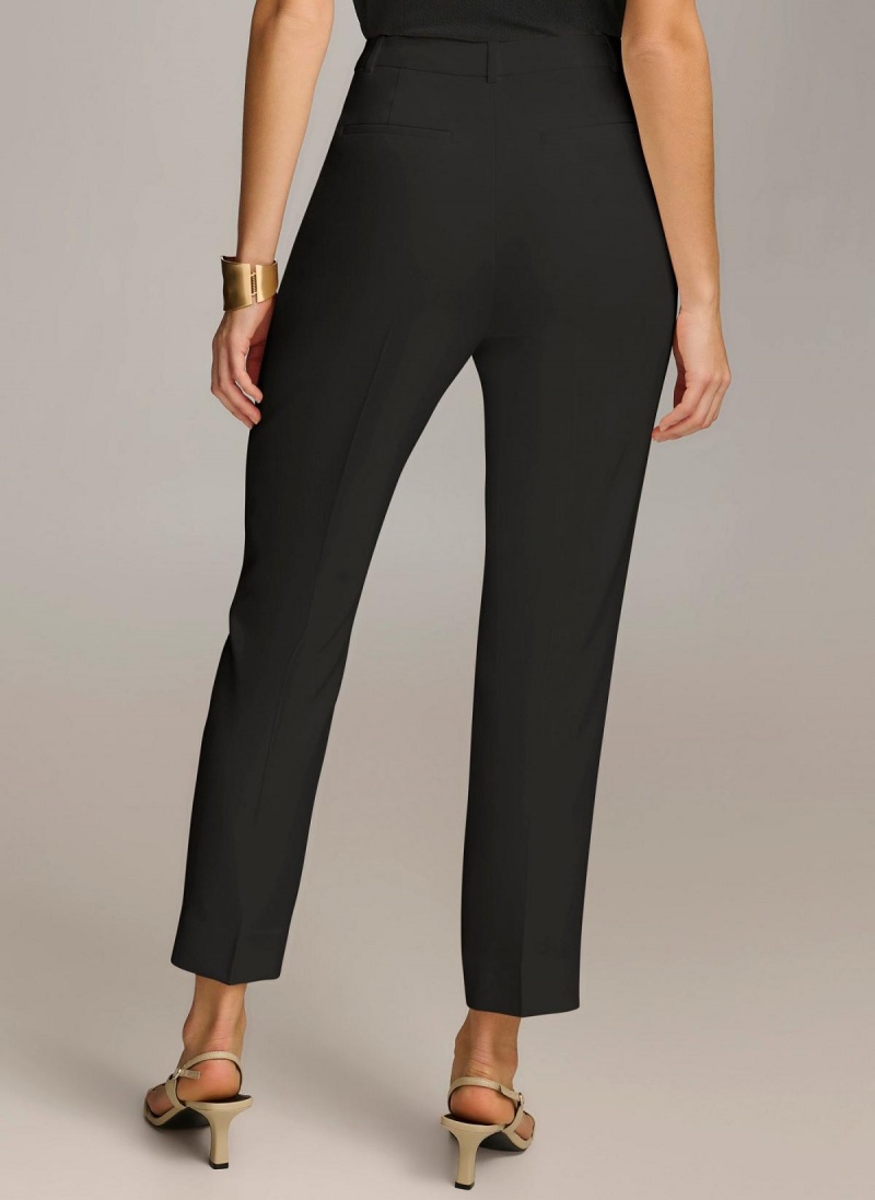 Donna Karan Slim Leg Pants Black | UAE_DK22291