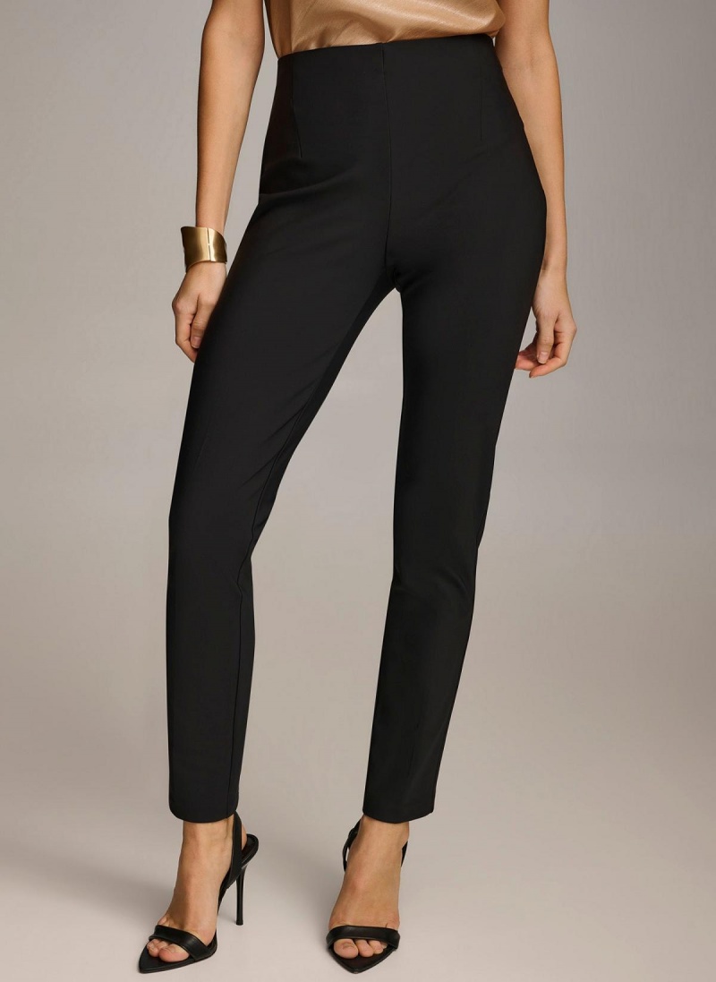 Donna Karan Slim Leg Pants Black | UAE_DK73026