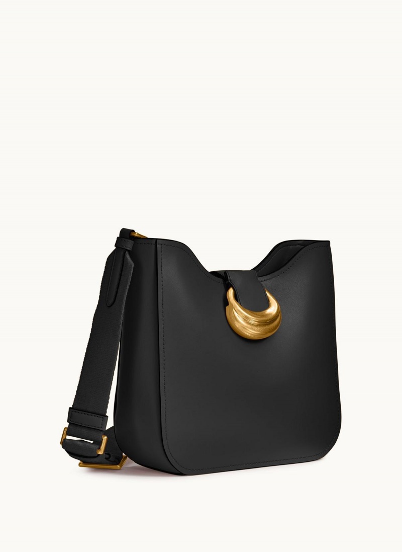 Donna Karan Valley Stream Crossbody Bag Black / Gold | UAE_DK70218