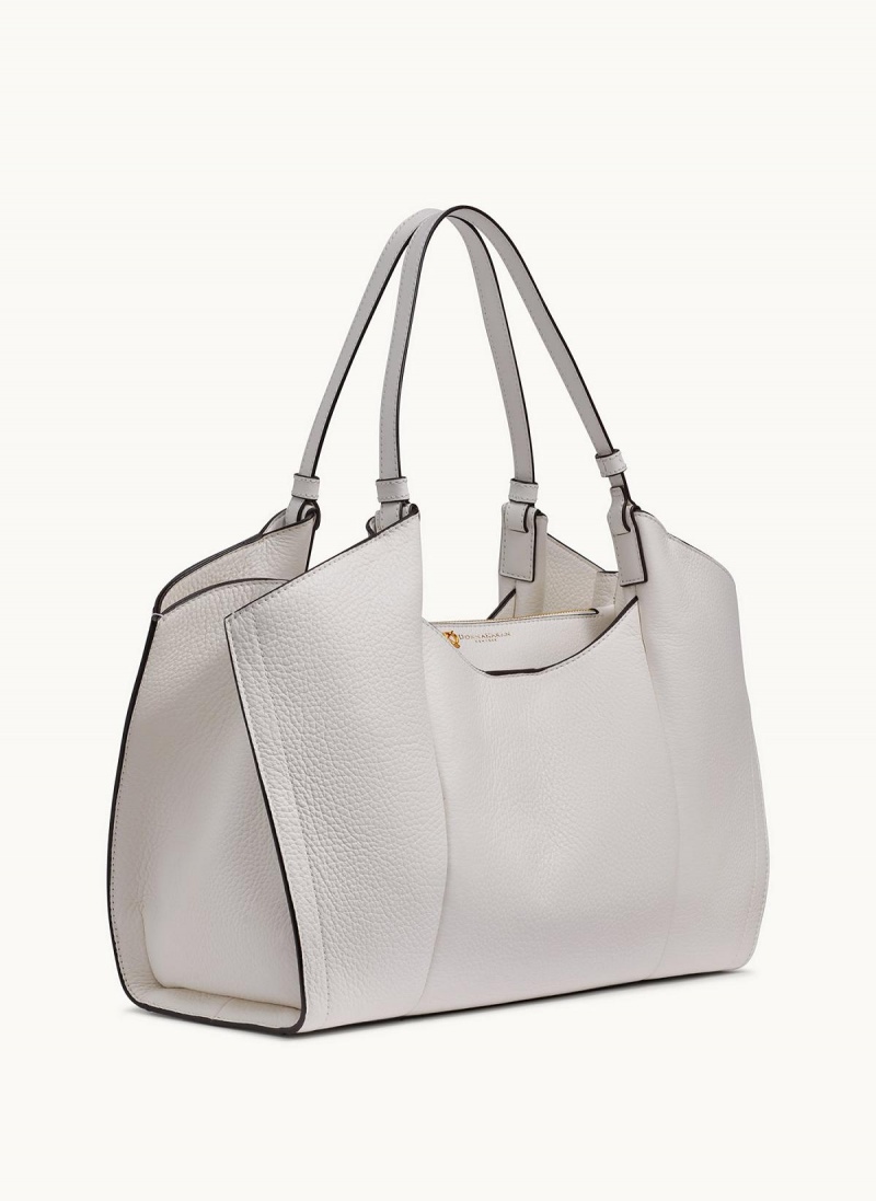 Donna Karan Wainscott Tote Bag White | UAE_DK54679