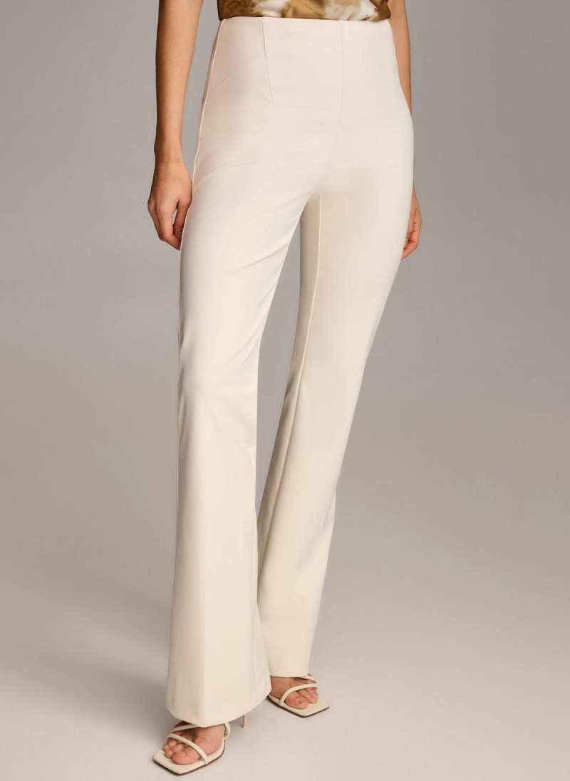 Donna Karan Wide Leg Pants White | UAE_DK86788